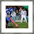American Football Line Of Scrimmage Framed Print