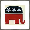 American Republican Symbol Framed Print