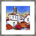 Andalusian Village In Spain Framed Print