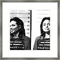 Angelina Jolie Mugshot Framed Print