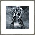 Angels And Demons Spirit Of Repentance And Hope Bw Framed Print