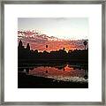 Angkor Wat At Sunrise Framed Print
