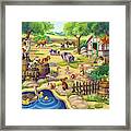 Animals At The Petting Zoo Framed Print