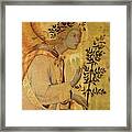 Annunciation. Detail The Angel Of The Annunciation. Framed Print