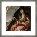 Anonymous / 'penitent Magdalene', 17th Century, Italian School. Mary Magdalene. Framed Print