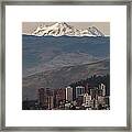 Antisana Volcano & Quito Framed Print