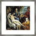 Antonio Van Dyck / 'pieta', Ca. 1629, Flemish School, Oil On Canvas, 114 Cm X 100 Cm, P01475. Framed Print