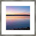 April Dawn On The Hudson River I Framed Print