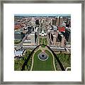 Arch Shadow Panorama Framed Print