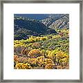 Arizona Canyon In Autumn Framed Print