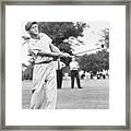 Arnold Palmer Swinging Club Framed Print