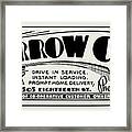 Arrow Coal Framed Print