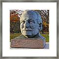Arthur Fiedler Statue Charles River Boston Ma In The Fall Framed Print