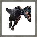 Artwork Of A Tyrannosaurus Rex Running Framed Print