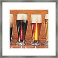 Assorted Beers And Ales Framed Print