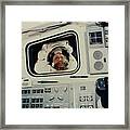 Astronaut Onboard Shuttle Endeavour Mission Sts-49 Framed Print