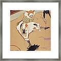 At The Circus Fernando - Medrano With A Piglet Framed Print