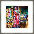 At The Market Painting Framed Print