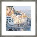 Atrani, Amalfi Coast, Campania, Italy Framed Print