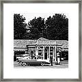 Auto At Gas Station Framed Print