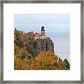 Autumn At Split Rock Lighthouse Framed Print