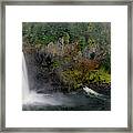 Autumn At The Snoqualmie Falls Framed Print