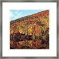 Autumn Colors Along Connecticut River Framed Print