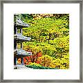 Autumn Colours At The Japanese Garden Framed Print