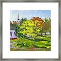 Autumn Comes To Sheepscot Framed Print