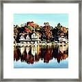 Autumn Houses Framed Print