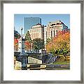 Autumn In Boston Framed Print