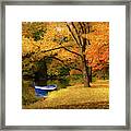 Autumn - My Favorite Fishing Spot Framed Print