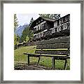 Autumn Silence At Lake Mcdonald Lodge In Glacier National Park Framed Print
