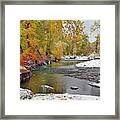Big Wood River Autumn, Central Idaho Framed Print