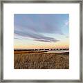 Autumn Sunset At West Dennis Beach Cape Cod Framed Print