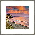 Avila Beach At Sunset Framed Print