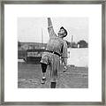 Babe Ruth Catches Fly Ball Framed Print