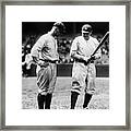 Babe Ruth Lou Gehrig 1923 Framed Print