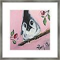 Baby Tufted Tit Mouse Framed Print