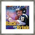 Back From The Brink Now Starting At Quarterback For The San Sports Illustrated Cover Framed Print