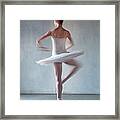 Back Of Ballerina Spinning Framed Print