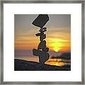 Balancing Art #12 Framed Print Balancing Art #12 Framed Print
