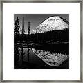 Bald Mountain Sunrise Black And White - Uinta Mountains, Utah Framed Print