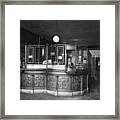 Bank Teller Cage With Typical Grillwork Framed Print
