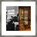 Barber -  Jh Parham Barber And Notary Public 1941 - Side By Side Framed Print