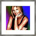 Barbra Streisand Painting -bio Framed Print
