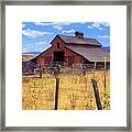 Barn In The Mountains Framed Print