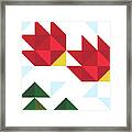 Barn Quilt Holiday 6 Framed Print