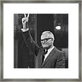Barry Goldwater Giving Victory Sign Framed Print