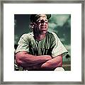 Baseball Player Mickey Mantle Framed Print